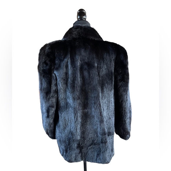 Authentic Christian Dior Genuine Black Ranch Mink Jacket Coat Women’s Large - Picture 3 of 13